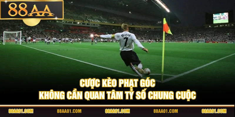 Cược kèo phạt góc không cần quan tâm tỷ số chung cuộc