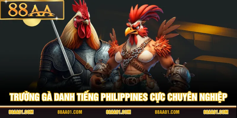 Trường gà danh tiếng Philippines cực chuyên nghiệp