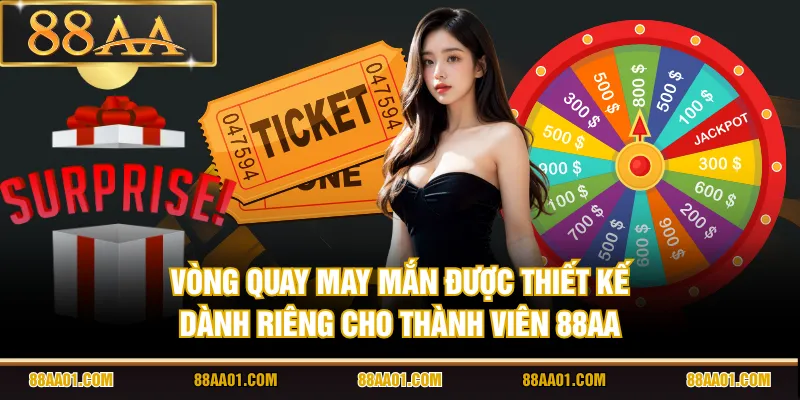 Vòng Quay May Mắn được thiết kế dành riêng cho thành viên 88AA